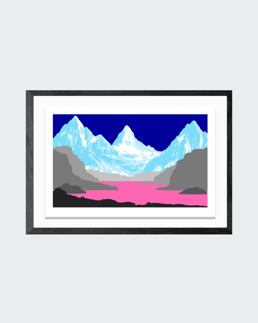 Evangeline, Magenta Night- David Wightman - Framed Print