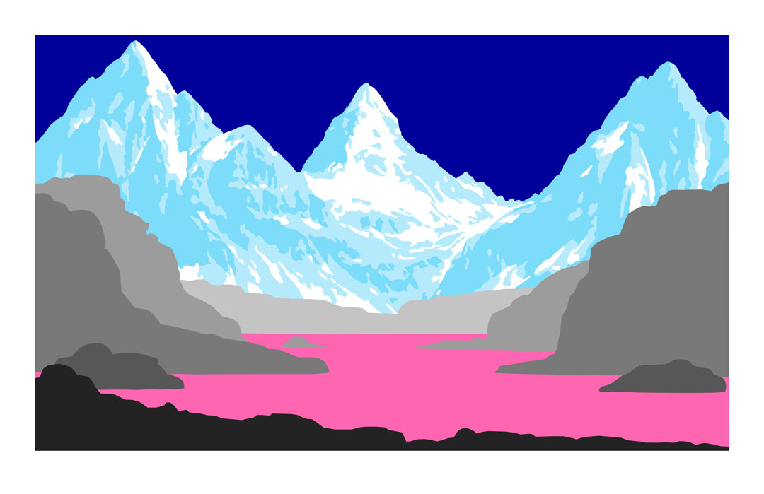 Evangeline, Magenta Night- David Wightman - Print