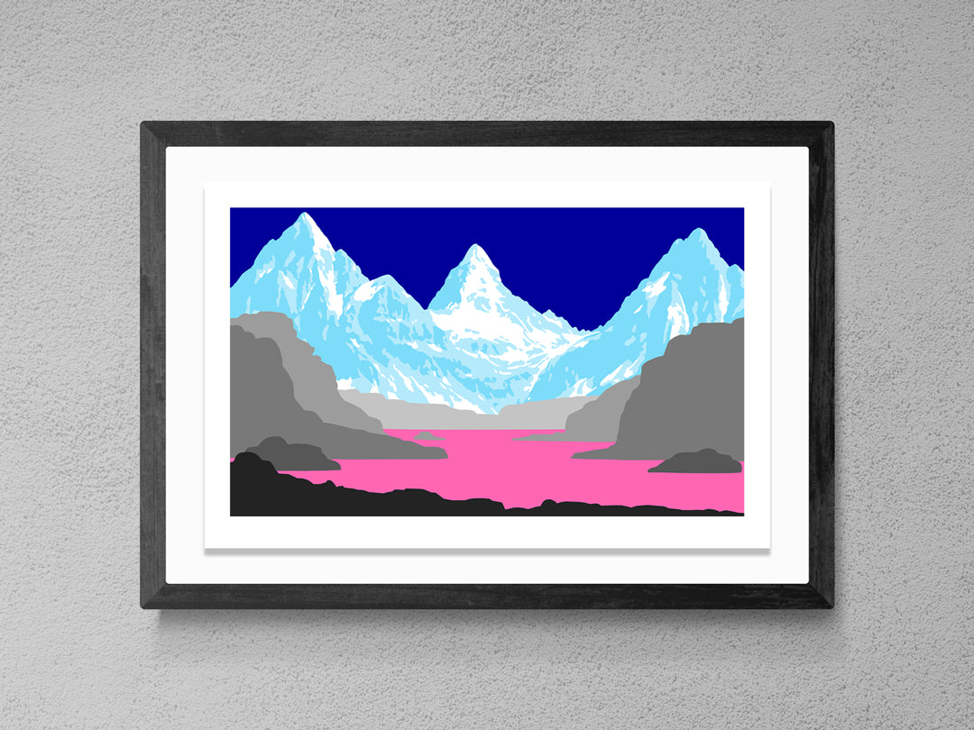 Evangeline, Magenta Night- David Wightman - Framed Print