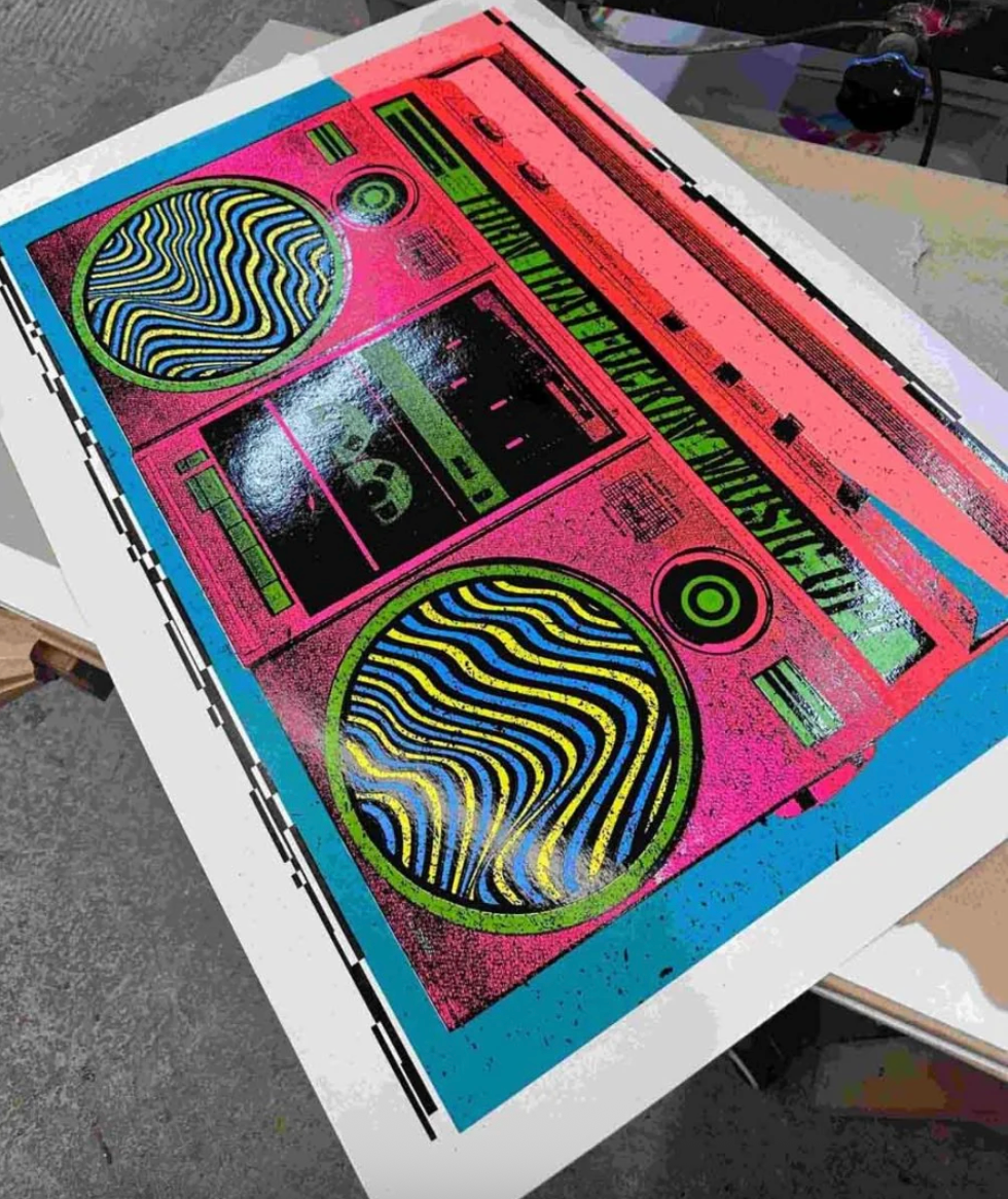 Boombox - Oli Fowler - Print