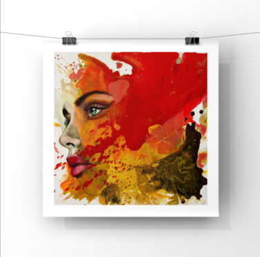 Through The Veil - GeGe Hirst - Print