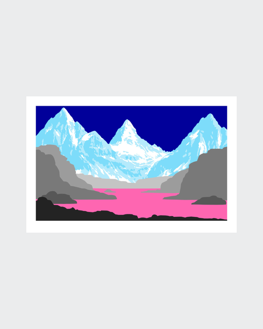 Evangeline, Magenta Night- David Wightman - Print
