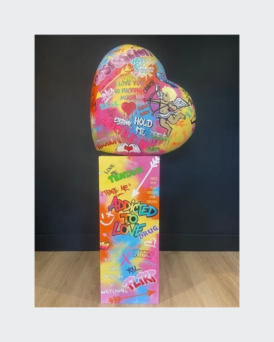 "LOVE HEART SCULPTURE” and “LOVE HEART PLINTH” - Katie Howes